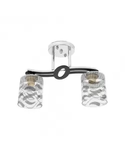 Lustra Adonia, 2*E27, Negru, Metal Lustra Adonia, 2*E27, Negru, Metal