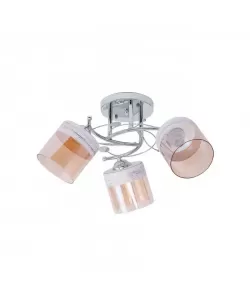 Lustra Anabela, 3*E27, Crom, Metal si Sticla