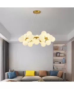 Lustra Arianna 25x G9 Alb Auriu