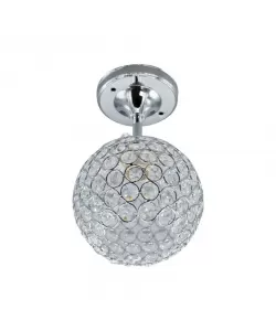 Lustra Atena, 1*E27, Crom, Metal si Cristal