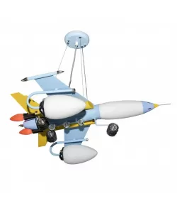 Lustra Avion 5x E14 Albastru