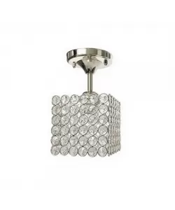 Lustra Catrina, 1*E27, Crom, Metal si Cristal