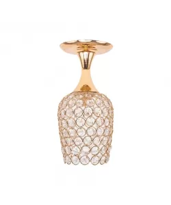 Lustra Catrina Cristal, 1*E27, Metal, Auriu