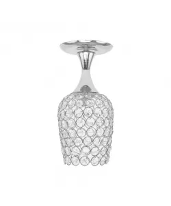 Lustra Catrina Cristal, 1*E27, Metal, Crom