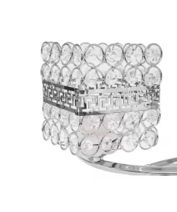 Lustra Catrina Cristal, 2*E27, Patrata, Crom