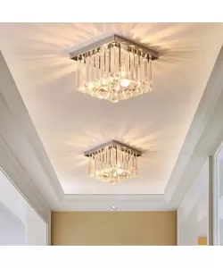 Lustra Cristal Beckett 4x E14 Argintiu