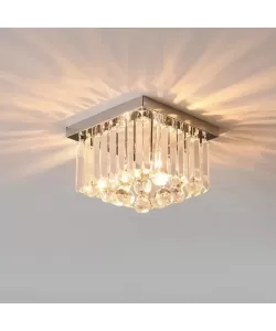 Lustra Cristal Beckett 4x E14 Argintiu