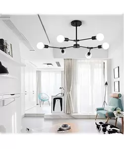 Lustra Eta 6XE27 Negru