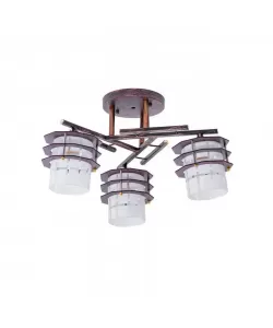 Lustra Eugenia, 3*E27, Mahon, Metal si Sticla