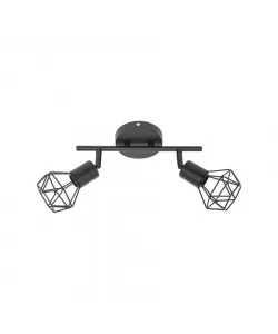 Lustra Hexagonit 2x E14 Negru