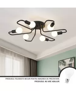 Lustra Iota 6XE27 Negru