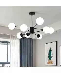 Lustra Keneth 8x E27 Negru