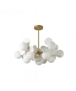 Lustra Lambda 8x G9 Alb Auriu