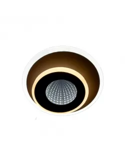 Lustra LED 3D Riley 30W Efect 3D Lumina Rece/Calda/Neutra Maro