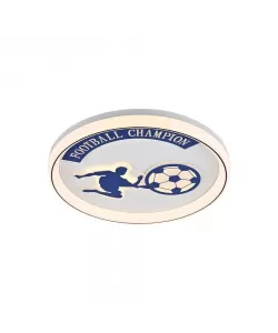 Lustra LED Aglaya cu Telecomanda, 200W, Acril si Metal, Alb si Albastru