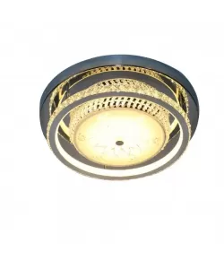 Lustra LED Agnes, 60W, Crom, Metal si Sticla, 3000/4000/6000K