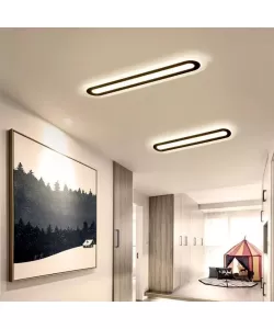 Lustra LED Alberta 64W Alb Negru