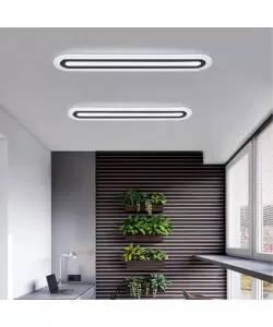 Lustra LED Alberta 64W Alb Negru