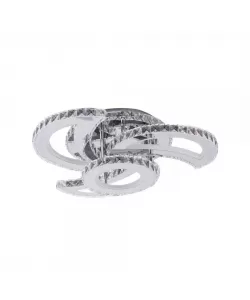 Lustra LED Albertina cu Telecomanda, 132W, Dimabila, Crom