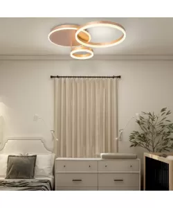 Lustra Led Amanda cu Telecomanda, 110W, Auriu, Dimabila - RESIGILATE -