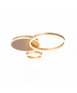 Lustra Led Amanda cu Telecomanda, 110W, Auriu, Dimabila - RESIGILATE -