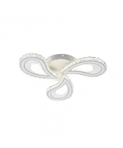 Lustra LED Amira cu Telecomanda, 2.4Ghz, 90W, Acril, Alb