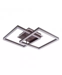 Lustra LED Amna cu Telecomanda, 146W, Maro, Acril, Dimabila