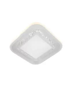 Lustra LED Analisa 48W, Cristal si Metal, Alb Lustra LED Analisa 48W, Cristal si Metal, Alb