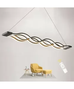 Lustra LED Andantino cu Telecomanda, 105W, 2.4GHz, Dimabila, Acril, Negru Lustra LED Andantino cu Telecomanda, 105W, 2.4GHz, Dimabila, Acril, Negru