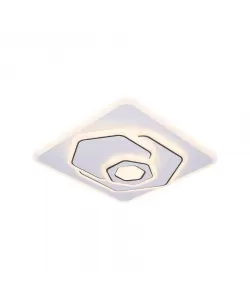 Lustra LED Aniela, 100W, Alb si Negru, Acril, Lumina Rece/Calda/Neutra