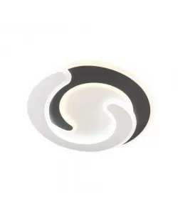 Lustra LED Armonis cu Telecomanda, 144W, 2.4GHz, Dimabila, Acril, Alb si Negru