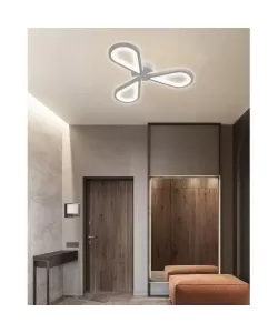 Lustra LED Auralius 80W, Acril si Metal ,4000K Alb Lustra LED Auralius 80W, Acril si Metal ,4000K Alb