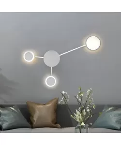 Lustra LED Beniamin, 32W, Alb, Acril, 3000/4000/6000K