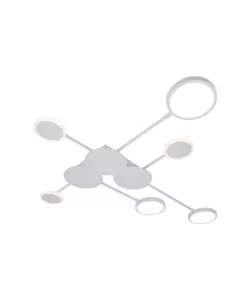 Lustra LED Beniamin, 72W, Alb, Acril, 3000/4000/6000K