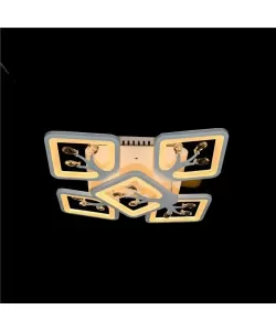 Lustra LED Bernard cu Telecomanda, 130W, Dimabila, Alb - RESIGILAT