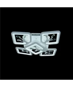 Lustra LED Bernard cu Telecomanda, 130W, Dimabila, Alb - RESIGILAT