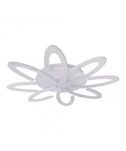 Lustra LED Brandusa cu Telecomanda, 160W, Dimabila, Alb