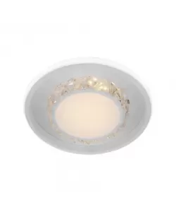 Lustra LED Briana 48W, Cristal si Metal, Alb Lustra LED Briana 48W, Cristal si Metal, Alb