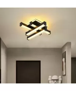 Lustra LED Cade 54W Alb Negru Lustra LED Cade 54W Alb Negru