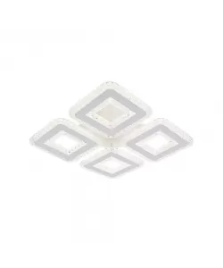 Lustra LED Calina cu Telecomanda, 2.4Ghz, 120W, Acril, Alb