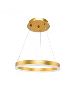 Lustra LED Casiana cu Telecomanda, 38W, Auriu, Dimabila