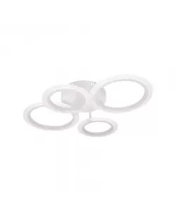 Lustra Led Cerc, Dimabila, Alb - RESIGILAT