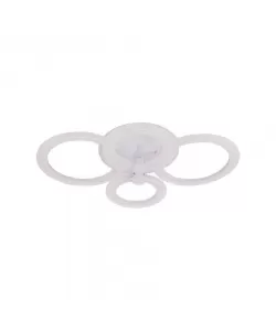 Lustra LED Cerc cu Telecomanda, 104W, 2.4 GHz, RGB, Dimabila, Alb