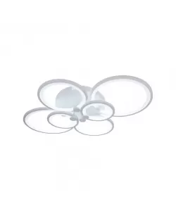 Lustra Led Cerc cu Telecomanda, 168W, Dimabila, Alb, Acril - RESIGILAT