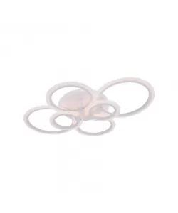 Lustra LED Cerc cu Telecomanda, 176W, 2.4 GHz, RGB, Dimabila, Alb