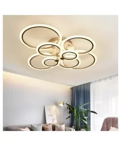 Lustra LED Cerc cu Telecomanda, 200W, Alb, Acril, Dimabila - RESIGILAT