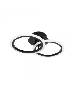 Lustra LED cu Telecomanda Kaysen 28W Dimabila Negru