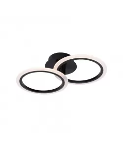 Lustra LED cu Telecomanda Kaysen 28W Dimabila Negru