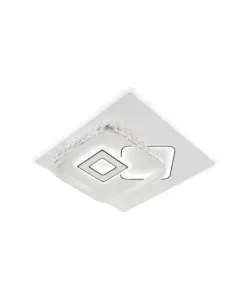 Lustra LED Ceto, 60W, Acril, Patrata, Alb, 3000/4000/6000K