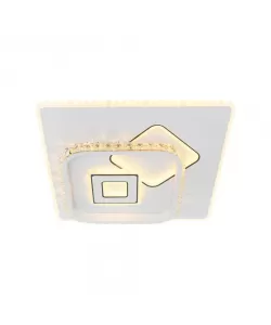 Lustra LED Ceto, 60W, Acril, Patrata, Alb, 3000/4000/6000K